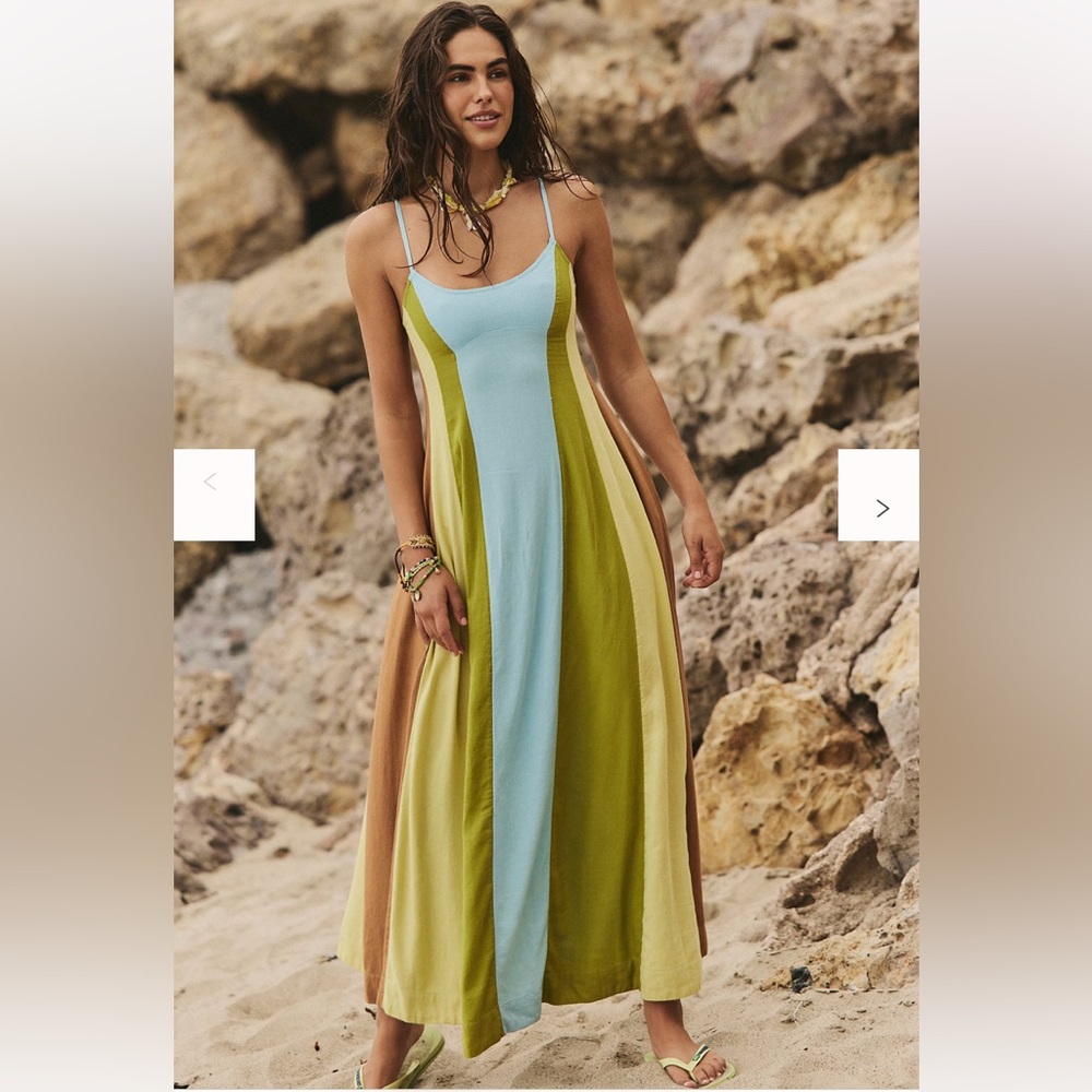 Free People Color Harmony Maxi Dress size Med - basically new!!!